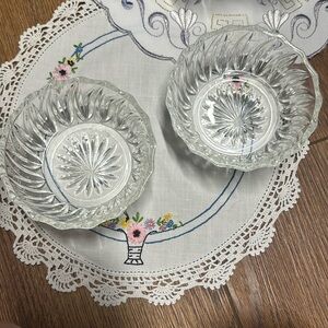 Set of 2 NOS Vintage Mayell & Co. English Queen Anne Jam Dish